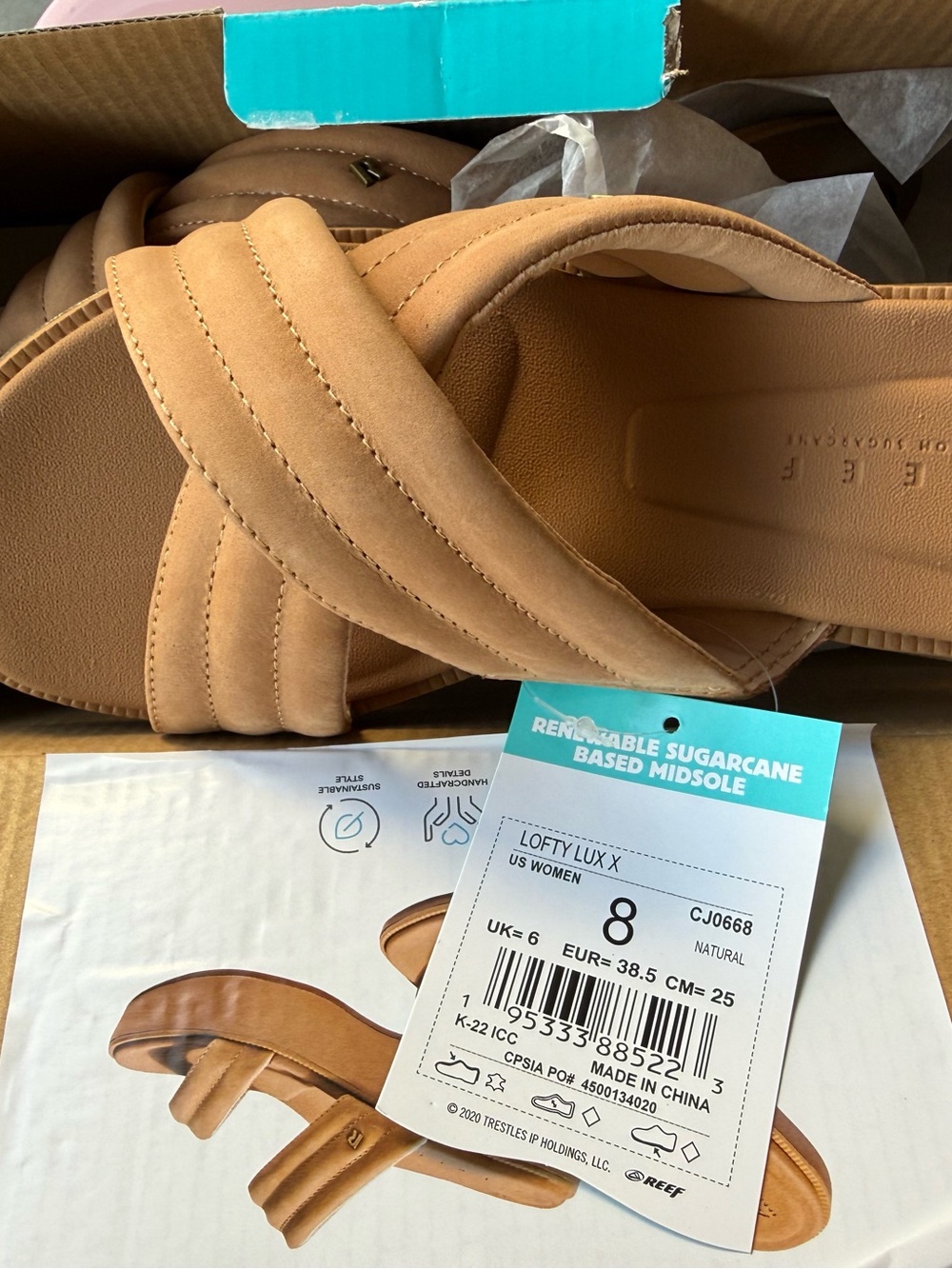Reef Lofty Lux X Sandals - Natural Tan